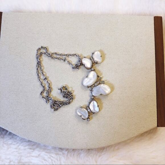 Silver Mother-of-Pearl Multi-Butterfly Pendant Necklace - Picture 7 of 9